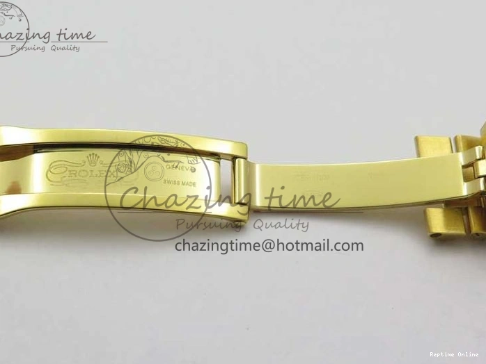 0516 Daydate 278288 31mm YG EWF Best Edition Green Malachite Dial on YG President Bracelet ETA SunProtective 2605